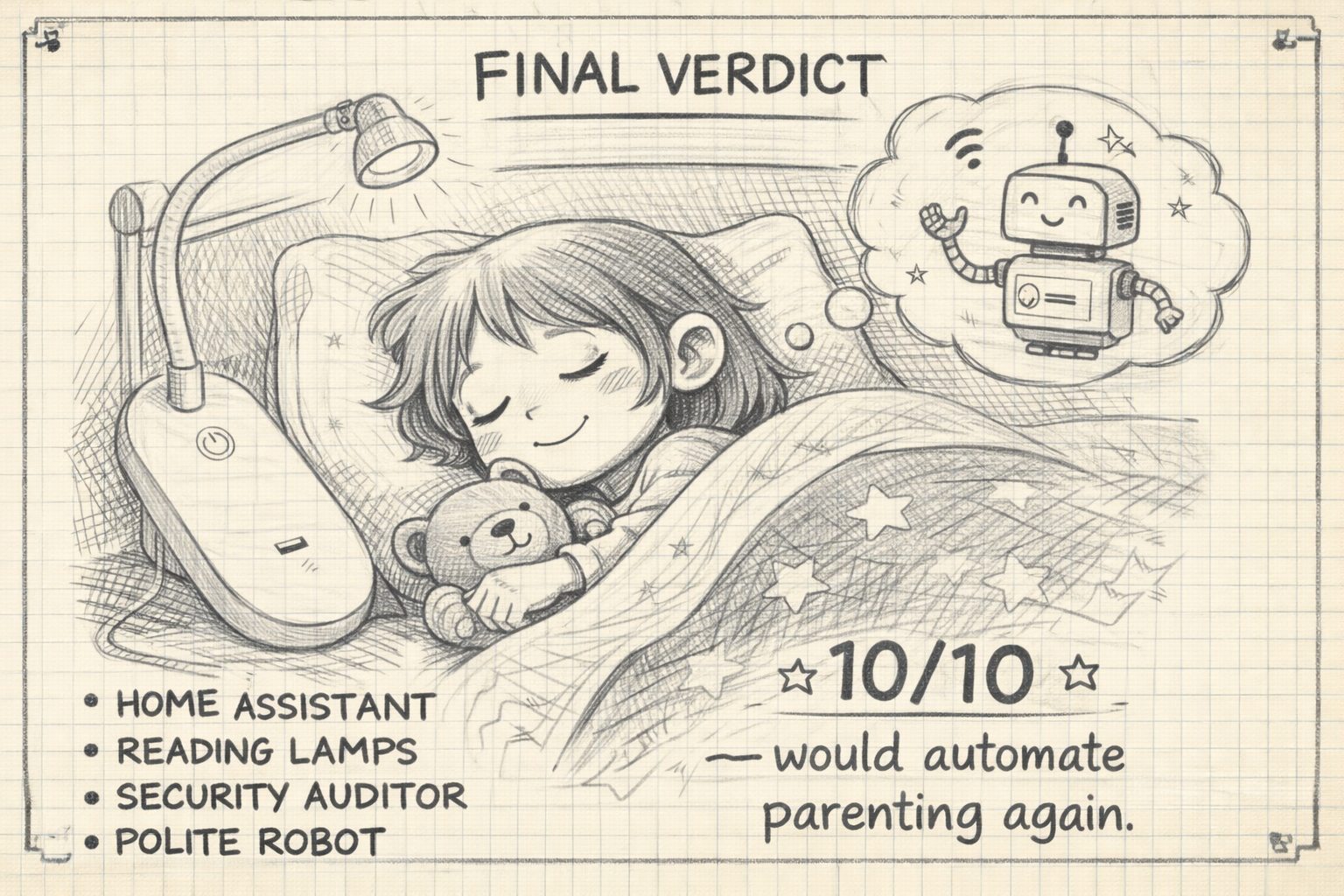 Peaceful bedtime after automation