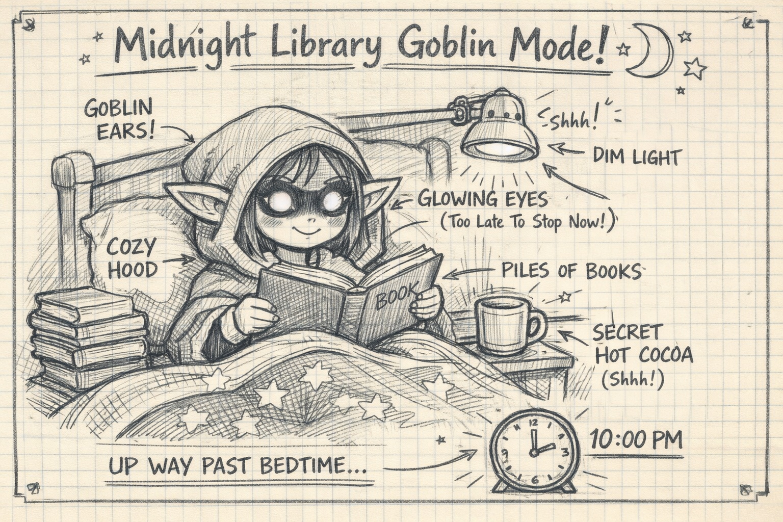 Midnight Library Goblin Mode sketch